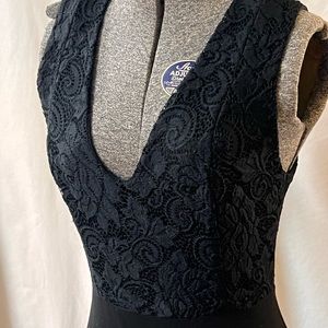 BCBG generations women’s sleeveless fitted little black dress size 0